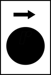 ZB2BY4901 Identification plate, right or raise, 40 x 30 mm