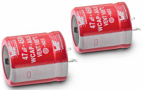 Kondensator 68μF 450V dc Zatrzaskowy Wurth Elektronik roztaw: 10mm 25 (Dia.) x 21mm