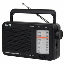 Radio przenośne AM/FM RD-11 Czarne DARTEL radioodbiornik