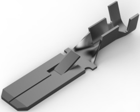 Uninsulated flat plug sleeve, 6.35 x 0.81 mm, 0.82 to 2.08 mm², AWG 18 to 14, phosphor bronze, tin-plated, 160451-2