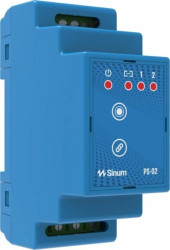 SINUM PS-02 Przekaźnik na szynę DIN kolor niebieski