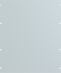 Blind plate, aluminum, 13 U, light gray, PBPA19022LG2