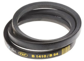 Pas napędowy, profil B, materiał: PET, guma, 17mm x 11mm x 1.37m, RS PRO