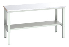 Stół warsztatowy szer. 900mm maks. obciążenie: 300kg Podstawowy stoł Blacha stalowa dł. 2000mm wys. 740 → 1140mm
