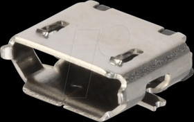 micro-USB-jack, type B, 5 pole, SMD