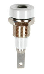 Gniazdo bananowe Żeński Wypustka typ Gniazdo bananowe Biały 10A Staubli rozmiar 2mm