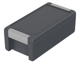 Aluminum enclosure, (L x W x H) 259 x 128 x 90 mm, graphite gray (RAL 7024), IP69K, 00125234