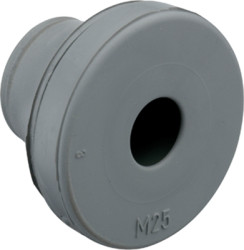 Cable gland, cable Ø 5 to 7 mm, M25, EPDM, gray, 4015