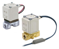 Zawór elektromagnetyczny 24 V DC SMC 2-drogowy NPT 3/8 cala żeńskie 3/8cal NC