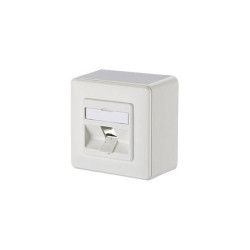 Metz Connect 130B10D10002-E Network outlet Surface-mount 1 port Pure white