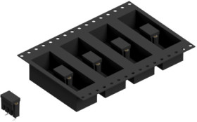 Socket header, 4 pole, pitch 2.54 mm, angled, BL15SMD0434BTR