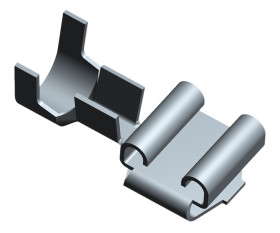 Konektor płaski Żeński 6.73 x 0.41mm długość 18.03mm Izolacja: Nieizolowane Cyna