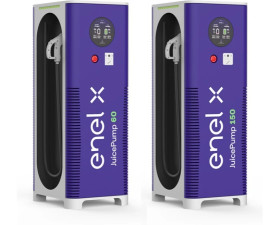 JuicePump Flexi + 150 CCS2+CHAdeMO, 2 zasilacze, Kabel do 150 kW, trójfazowy, ładowanie równoległe, cellular+LAN, RFID,