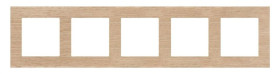 Simon 55 Ramka 5-krotna Nature Dąb jasny TRN5/185