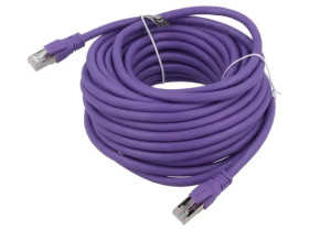 IBMVI Patch cord S/FTP 6a linka OFC PVC fioletowy 3m 26AWG