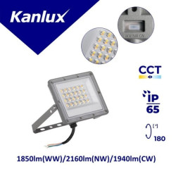 Projektor ACETE 20W CCT GR 1850lm(WW)/2160lm(NW)/1940lm(CW) 3000K/4000K/6500K IP65 szary 38491