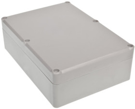 ABS enclosure, (L x W x H) 176.45 x 125.95 x 55.65 mm, light gray, IP65, 4U63181306017