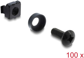 42434 Rack Mounting Set for 10" and 19", 100 pieces, black