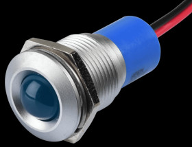 Q16P3GXXB220E Indicator LED, 220 V AC, 16 mm, wired, blue/SG