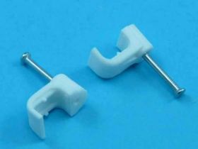 UCHWYT FLOP 10x5mm BIAŁY (100SZT)