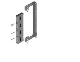 Wspornik z nośnikiem BBS 4-bieg. do szyn prądowych o rozstawie 60 mm, montaż szyn w poziomie na wspornikach WP-A/WP-T LG-B60-H P