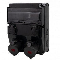 Rozdz 12xS Gn.16/5 32/5 230Vx2 czarna F-EL 611375