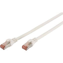 Digitus DK-1644-010/WH Network cable CAT 6 S/FTP 1m White Flame-retardant