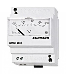 Woltomierz analogowy serii D4E AC/250V 45mm