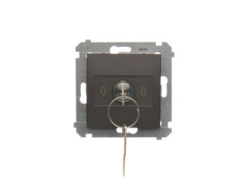 SIMON 54 Wyłącznik na kluczyk żaluzjowy 1-biegunowy 3 pozycyjny „I-0-II" 2 styki N/O 5A 250 możliwość wyjęcia klucza w każdej po