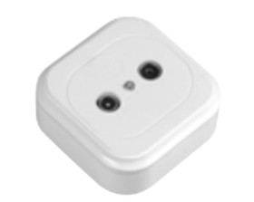 NEFRYT Gniazdo antenowe RTV przelotowe 9db białe GAN-C/P