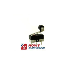 Krańcówka KW10-Z5P150 L-10mm druk, z rolką(kółko) 2A/125V