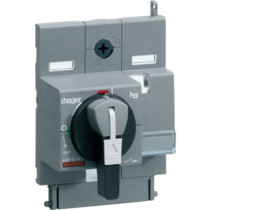 Napęd bezpośreni czarny z blokadą x160 HXA030H HAGER