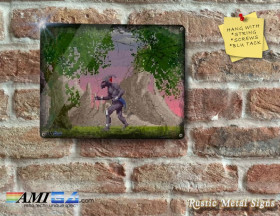 Shadow Of The Beast Screen Grab m etal - Rustic Finish - Metal Sign