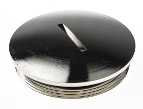 Zaślepka do dławnic kablowych M50 Mosiądz platerowany niklem Czarny do Dławik śruby kablowej Lapp Gwintowany