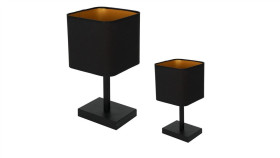 Lampka Stołowa Napoli Black/Gold 1Xe27 Ml6369 Milagro