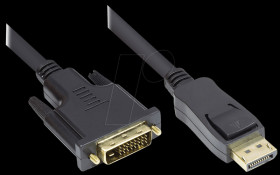 DP-DVI5 DisplayPort > DVI-D 24+1, black, 5m