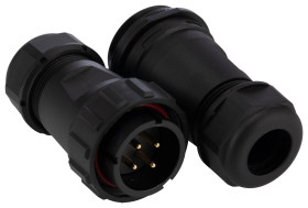 Złącze okrągłe 4-pinowe SP29 Mocowanie kablowe liniowe Wtyk, Gniazdo RS PRO Męski/żeński IP68 SP29