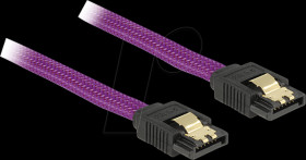 83690 SATA 6 Gb/s 30-cm purple straight/straight metal cable