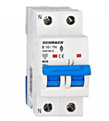Wyłącznik instalacyjny 6kA, B 16A, 1+N Seria AMPARO
