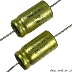 100UF-25V-AXIAL A701063 Prorelsic 125, 10x19 mm AXIAL SICSAFCO