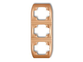 TREND Ramka pionowa 3 potrójna złoty metalik 8RV-3 KARLIK