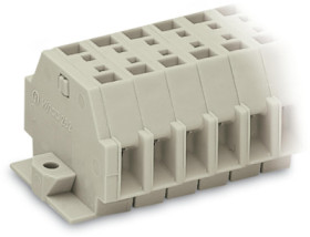 2-wire terminal strip, 7 pole, 0.5-4.0 mm², AWG 20-12, 23 A, 550 V, spring-cage connection, 262-187