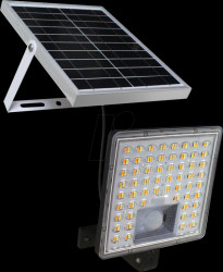 OC-WL005B Solar floodlight, PIR motion sensor, IP66, 20 W, 2800 lm