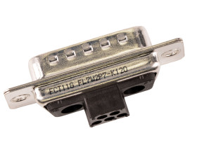 Złącze D-Sub 37-pinowe Żeński Proste Montaż na panelu raster 2.84mm