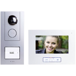 m-e modern-electronics 41174 VISTUS Video Intercom 7&quot; Screen Silver