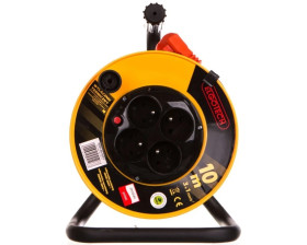 Przedłużacz bębnowy 4-gniazda z/u 10m /OMY 3x1/ mały bęben PZB1-40-10Y/1