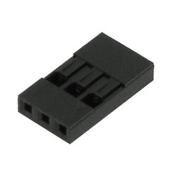 ML03S gniazdo jednorzędowe na przewód 3 pin; raster 2,54mm