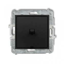 MINI Łącznik pojedynczy w stylu amerykańskim czarny mat 12MWPUS-1