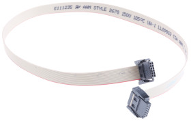 Kabel taśmowy 68-żyłowy raster 1.27mm Płaski, AWG 30 AWG Nieekranowany ERNI