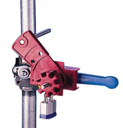 Blokada Blokada do zaworu kulowego Brady Czerwony zamki: 1